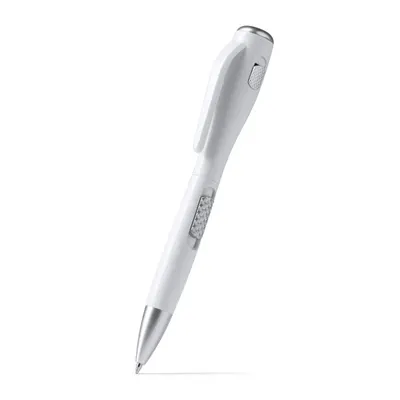Bolígrafo con linterna LED pulsador lateral personalizable