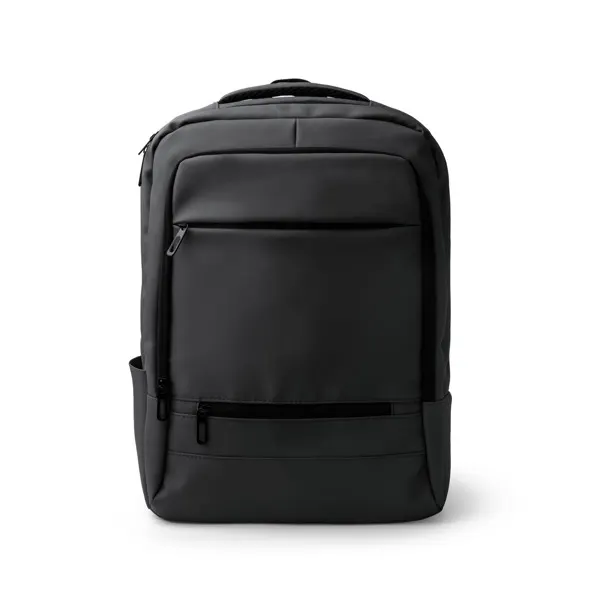 Mochila ejecutiva de polipiel Dairax portátil 17 pulgadas en negro de PU leather, vista frontal