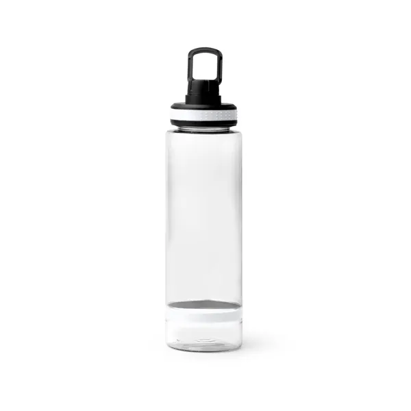 Bidón de RPET Felps con dosificador 750 ml en blanco de RPET, silicona, PP, vista frontal