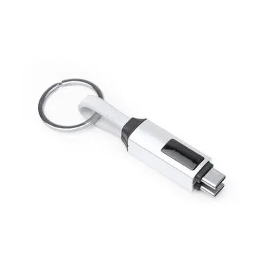Cable cargador Pernik tipo C 60 W con pantalla personalizable