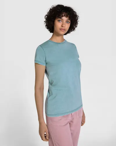 Camiseta de algodón Fiyi efecto lavado 180 g mujer personalizable