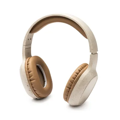 Auriculares de diadema fibra de trigo radio FM Norby personalizable