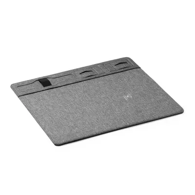 Alfombrilla de escritorio RPET con cargador 10 W personalizable