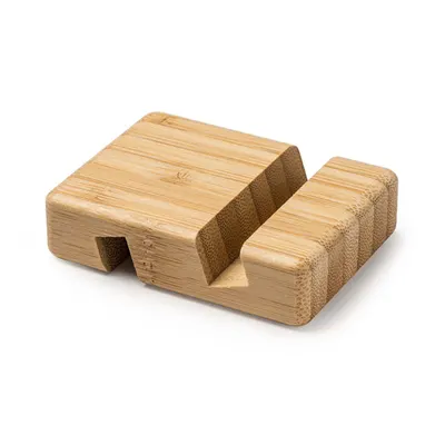 Soporte de bambú Antix para móvil y tablet personalizable