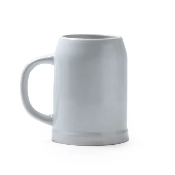 Jarra de cerámica Samui sublimación 700 ml en blanco de cerámica, vista frontal