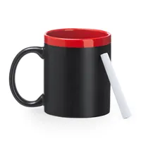 Taza pizarra Palta con tiza 350 ml de pizarra, vista frontal