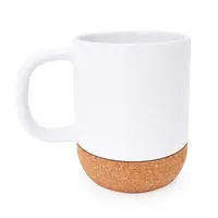 Taza de cerámica mate Rosella base de corcho 420 ml de cerámica y corcho, detalle 3