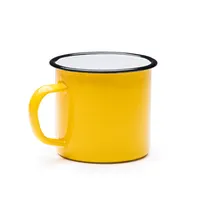 Taza metálica lacada estilo retro Anon 360 ml de metálica, vista frontal