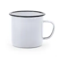 Taza metálica lacada estilo retro Anon 360 ml de metálica, detalle 1