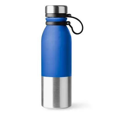 Bidón acero 304 bicolor 850 ml asa de goma personalizable