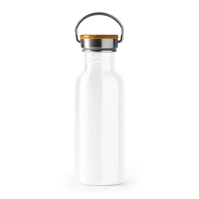 Bidón de acero 304 Boina 650 ml tapón de bambú personalizable