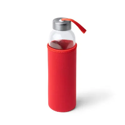 Botella de cristal Camu 500 ml con funda de neopreno personalizable