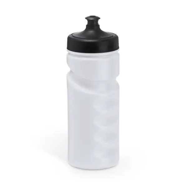Bidón deportivo PE Running 520 ml en blanco de PE, vista frontal