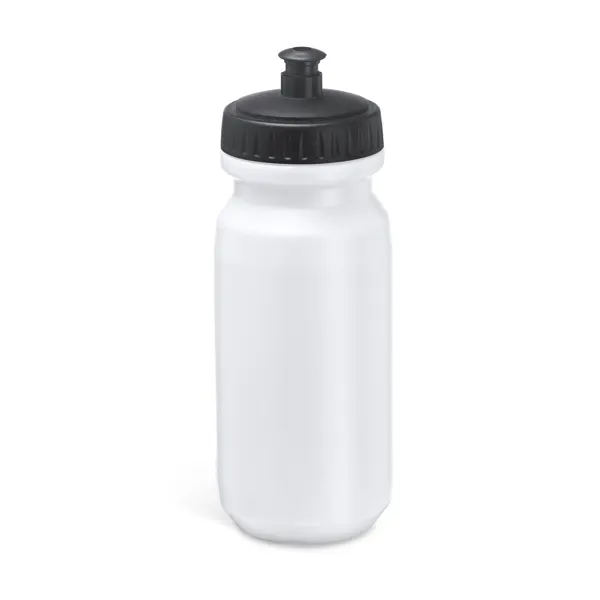 Bidón deportivo PE Biking 620 ml en blanco de PE, vista frontal