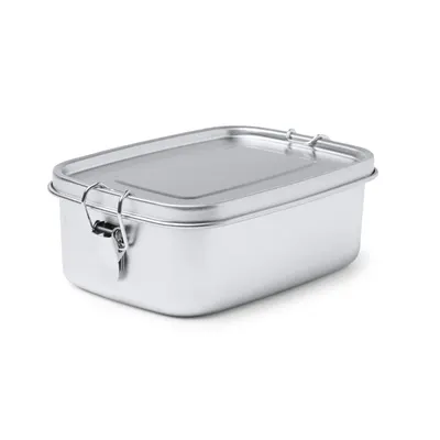 Fiambrera de acero inoxidable Brena 1,2 l con hebillas personalizable