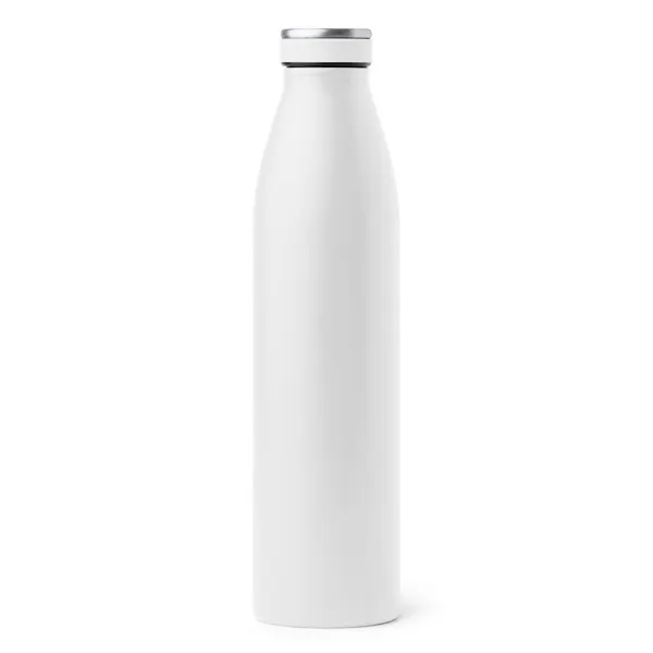 Bidón térmico de acero 304 Yisel 750 ml aislado al vacío en blanco de acero, vista frontal