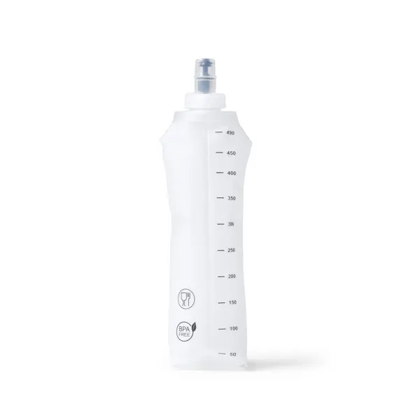 Bidón plegable TPU Trail 500 ml de tpu en blanco de TPU, vista frontal