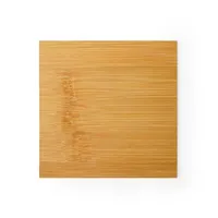 Set Algor de 4 posavasos de bambú con caja de bambú natural, detalle 1