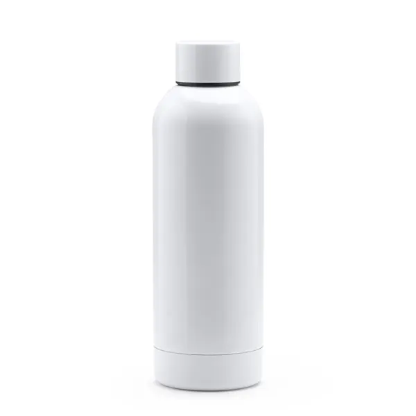 Bidón térmico de acero Balax 550 ml aislamiento de cobre en blanco de acero inoxidable 304, vista frontal