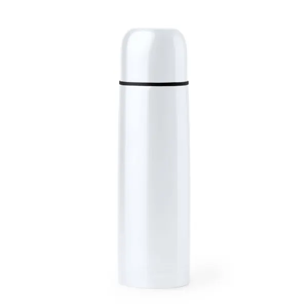 Termo de acero Salvia doble pared sublimación 500 ml en blanco de acero inoxidable, vista frontal