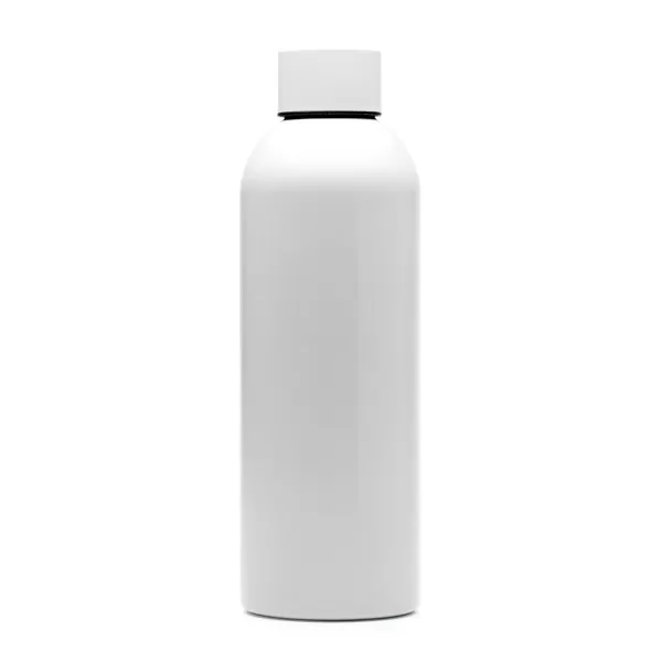 Bidón de acero 304 Magun 800 ml sistema antigoteo en blanco de acero inoxidable, vista frontal
