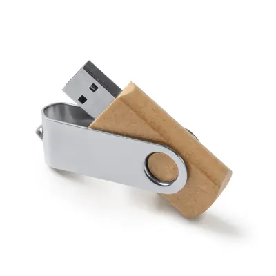 Memoria USB Vibo 16 GB cartón reciclado personalizable