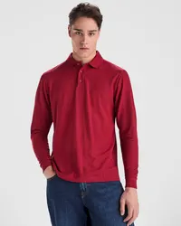 Polo manga larga de piqué poliéster algodón Carpe 220 g de 65% poliéster / 35% algodón, punto pique, 220, vista frontal