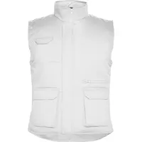 Chaleco de trabajo acolchado multibolsillos Almanzor 200 g de exterior: 80% poliéster / 20% algodón, 200, vista lateral