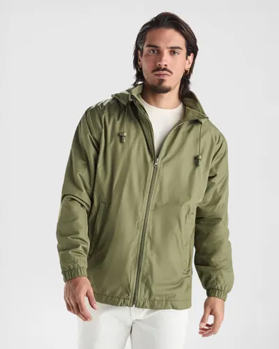 Chaqueta repelente al agua capucha extraíble personalizable