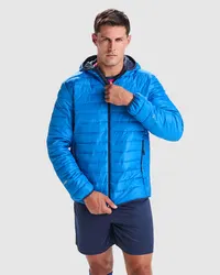 Parka acolchada deportiva Norway Sport con capucha 290 g de exterior: 100% poliéster, 300T, vista frontal