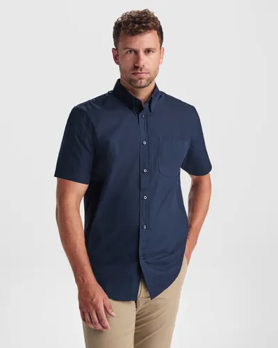 Camisa manga corta popelín 130 g personalizable