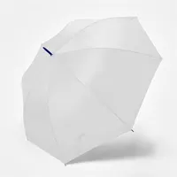 Paraguas antiviento XL Harul 130 cm automático de poliéster 190T, goma EVA, fibra de vidrio y, vista lateral