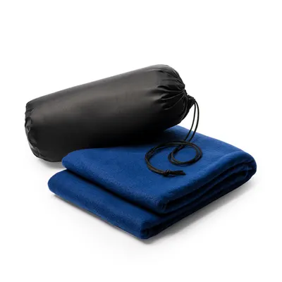 Manta de forro polar RPET 200 g/m² con funda personalizable