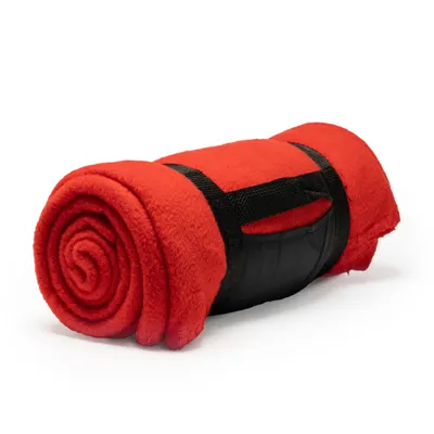 Manta de forro polar 200 g/m² con asa personalizable