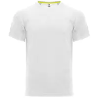 Camiseta técnica ranglán espalda mesh Monaco 140 g de tejido delantero: 100% poliéster, vista lateral