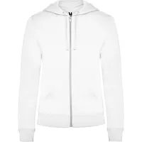 Sudadera capucha cremallera metálica Veleta 280 g mujer de 50% algodón / 50% poliéster, felpa perchada, vista lateral