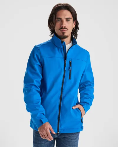 Softshell 2 capas con cremallera a contraste 300 g personalizable
