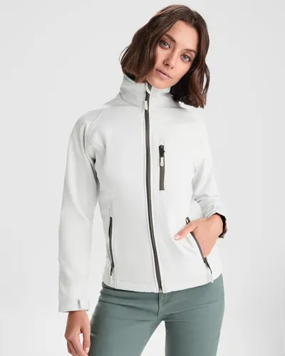 Softshell Antartida 2 capas a contraste 300 g mujer personalizable