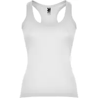 Camiseta tirantes canalé de algodón Carolina 220 g de 100% algodón, canalé 1x1, 220 g/m², vista lateral