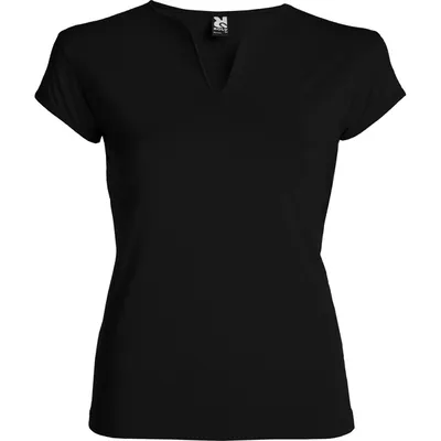Camiseta cuello pico de algodón Belice 200 g mujer personalizable