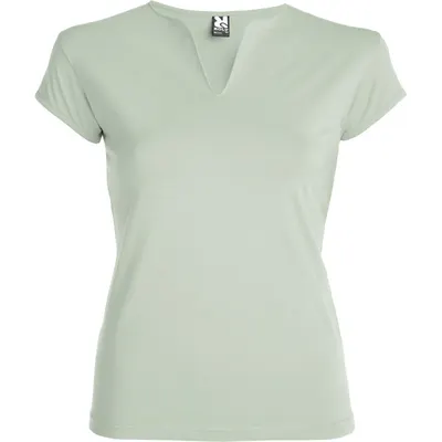 Camiseta cuello pico de algodón Belice 200 g mujer personalizable