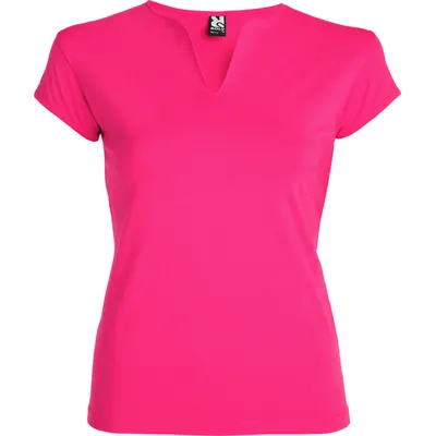 Camiseta cuello pico de algodón Belice 200 g mujer personalizable