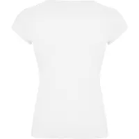 Camiseta cuello pico de algodón Belice 200 g mujer de 94% algodón peinado / 6% elastano, punto, detalle 1