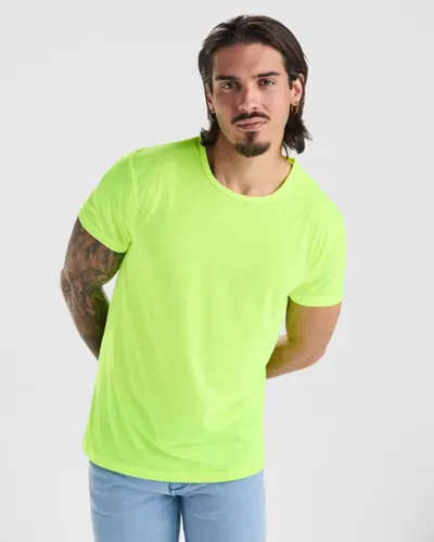 Camiseta de poliéster Akita 155 g tacto algodón personalizable