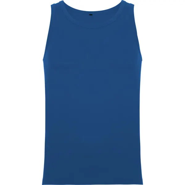 Camiseta tirantes de algodón Texas 155 g en royal de 100% algodón, punto liso, 155 g/m², vista frontal