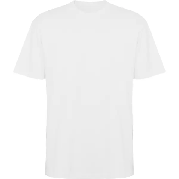 Camiseta oversize de algodón Bull 210 g en blanco de 100% algodón pesado, 210 g/m², vista frontal
