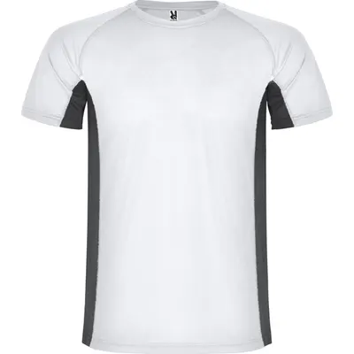 Camiseta técnica bicolor Shanghai con paneles mesh 140 g personalizable
