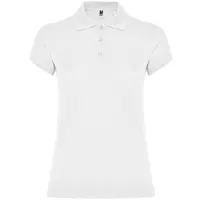 Polo de algodón piqué Star 200 g entallado mujer de 100% algodón, punto piqué, 200 g/m², vista lateral