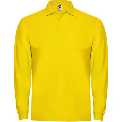 Polo manga larga de algodón Estrella 220 g personalizable