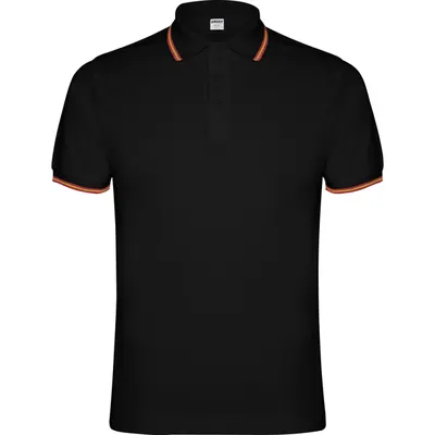 Polo de piqué Nation 190 g antipilling bandera bordada espalda personalizable